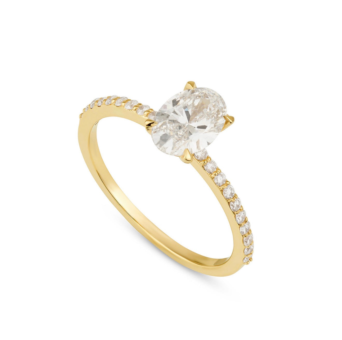 Oval 1ct Lab Diamond Ring
