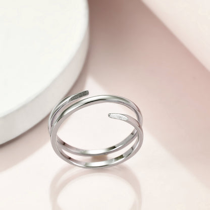 Spiral Twist Open Ring