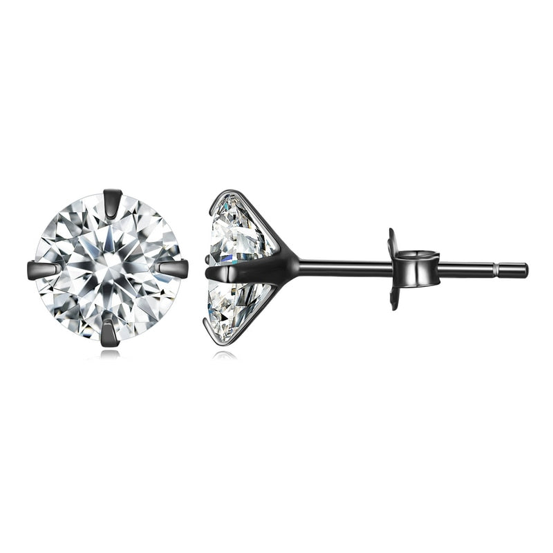 Stud Earrings Platinum Plated