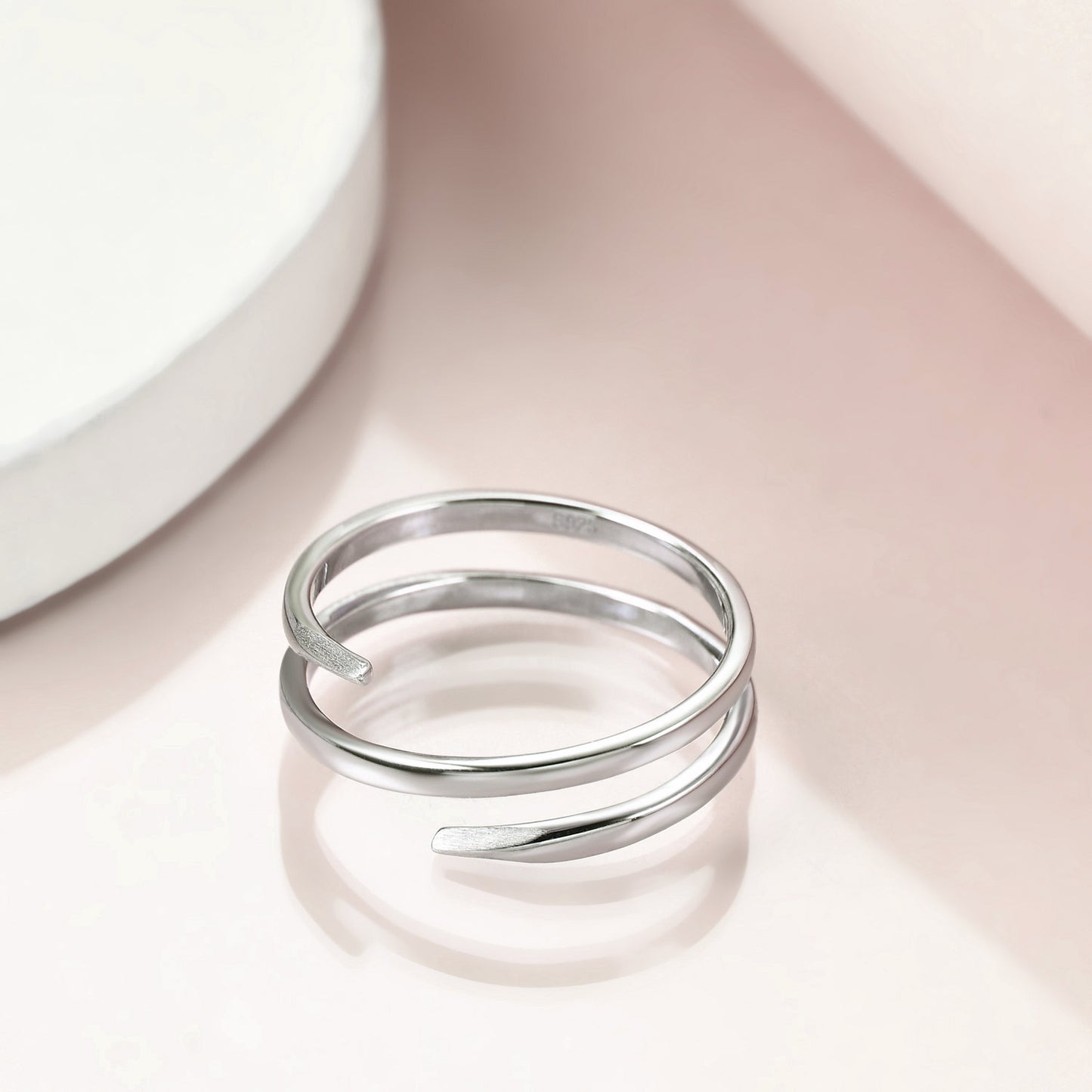 Spiral Twist Open Ring